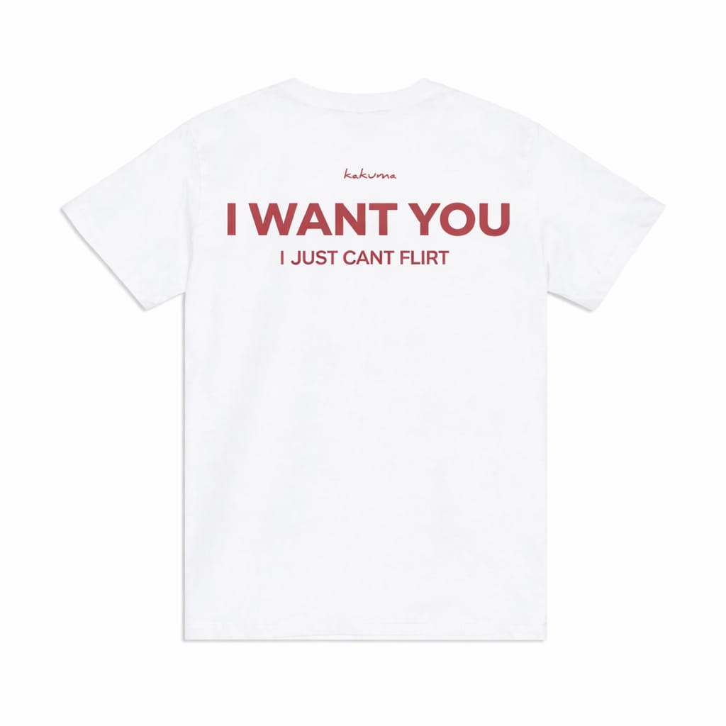 I WANT YOU T-SHIRT  [WHITE]