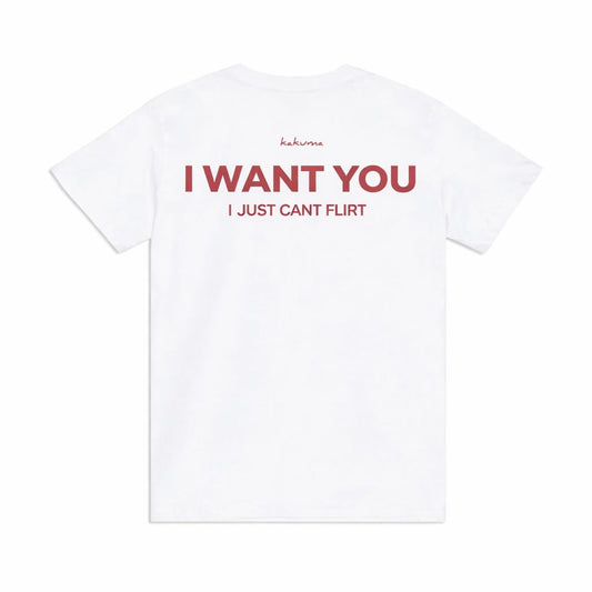 I WANT YOU T-SHIRT  [WHITE]