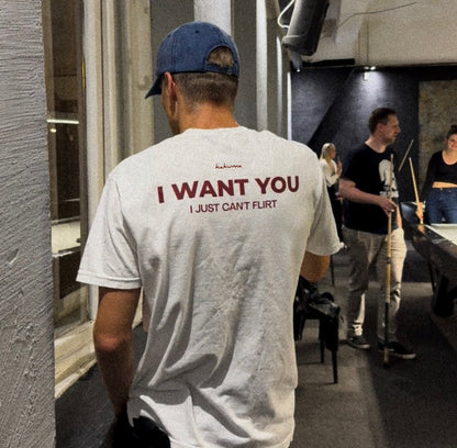 I WANT YOU T-SHIRT  [WHITE]