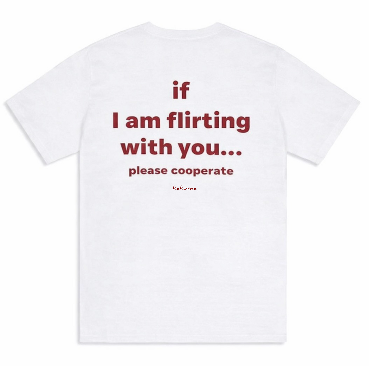 FLIRTING T-SHIRT [WHITE]